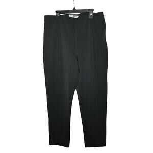 M.M. Lafleur Black Luxury Tapered Shaw Scuba Ankle Length Scuba Pants Size 14